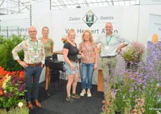 The team of Hemert en Co Zaden, who presented, among other things, a new range of Salvia (pictured bottom left)